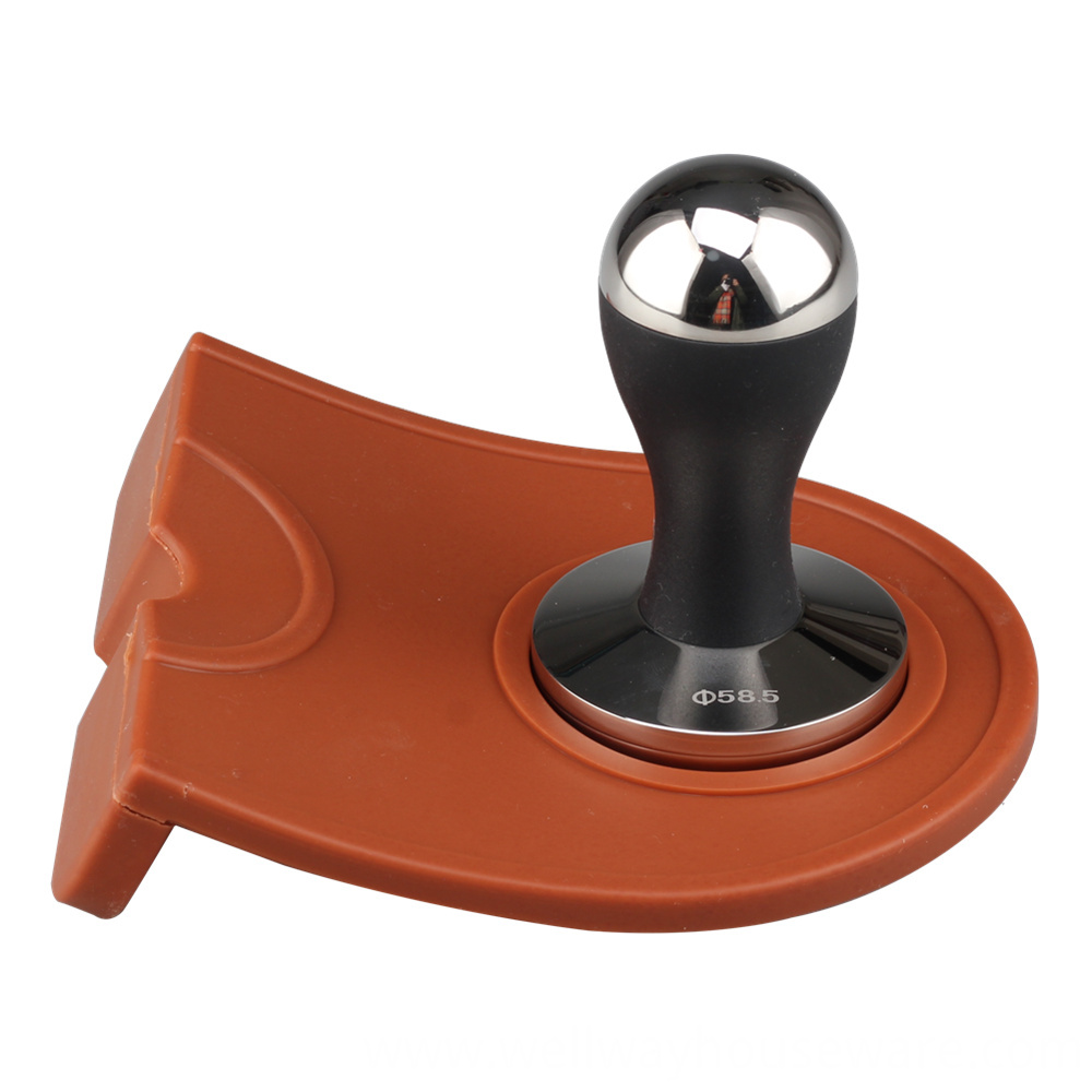 Corner Tamping Mat Pad Tool Made For Baristas With Non Slippery Food Safe Silicone Corner Tamping Mat Pad Tool Made For Baristas With Non Slippery Food Safe Silicone